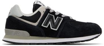 New Balance Kids Black 574 Big Kids Sneakers (GC574EVB)