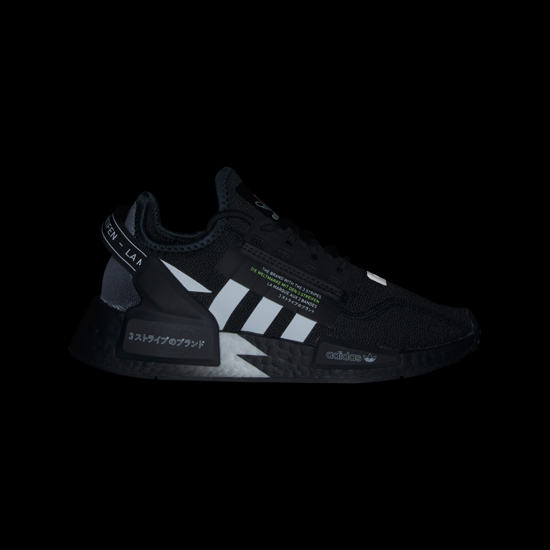 adidas NMD_R1 V2 Core Black / Cloud White / Solar Yellow (IE4809)