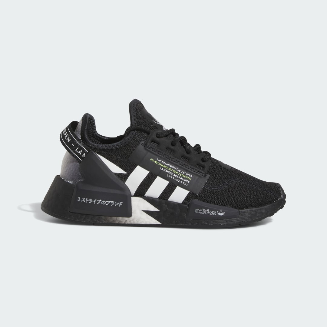 adidas NMD_R1 V2 Core Black / Cloud White / Solar Yellow (IE4809)