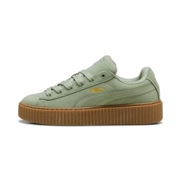 Puma Creeper Phatty Nubuck Green Fog / Puma Gold / Gum (396813-02)