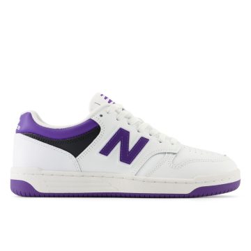 New Balance 480 White / Prism Purple / Black (BB480LV1-44408)