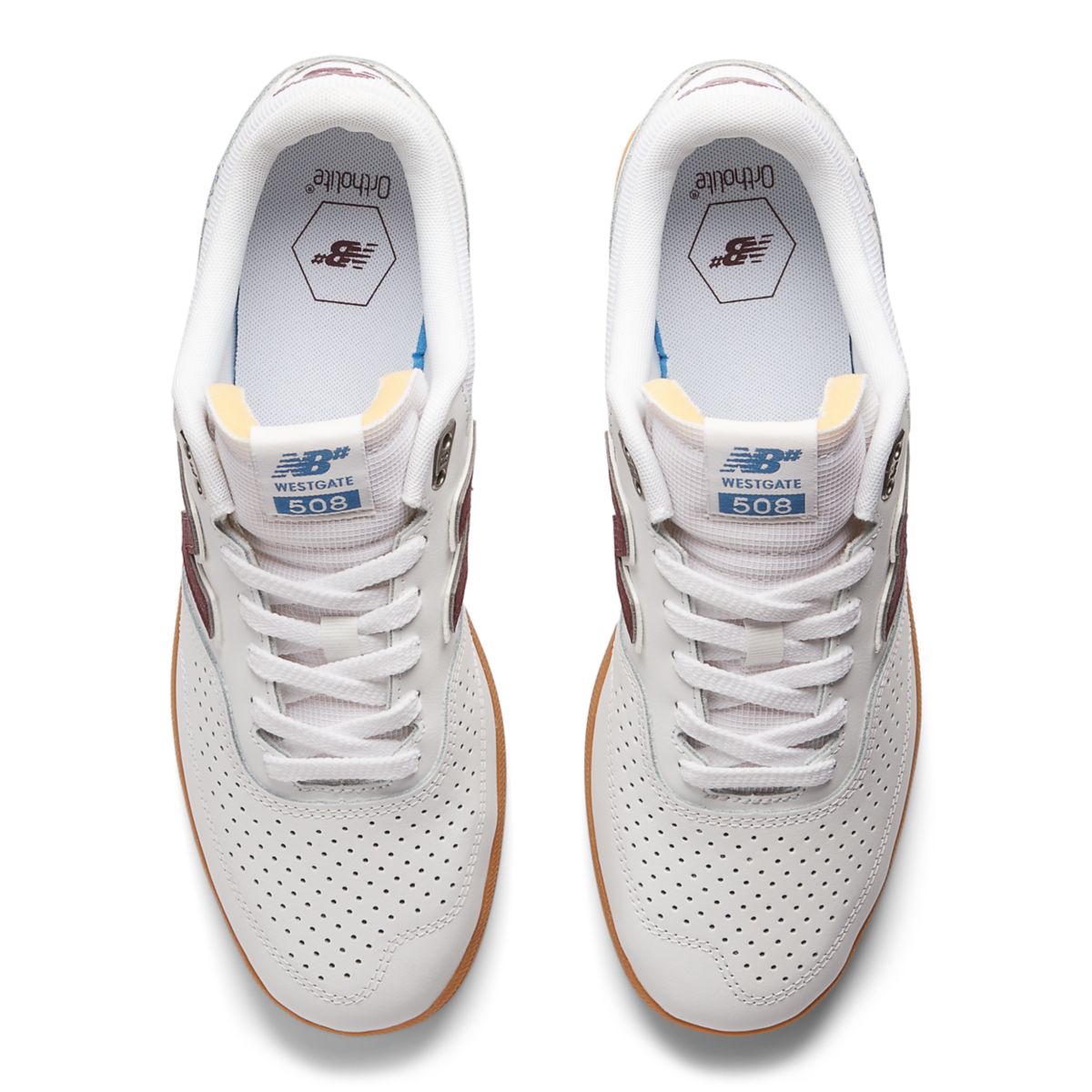 New Balance NB Numeric Brandon Westgate 508 White / NB Burgundy (NM508V1-45843)