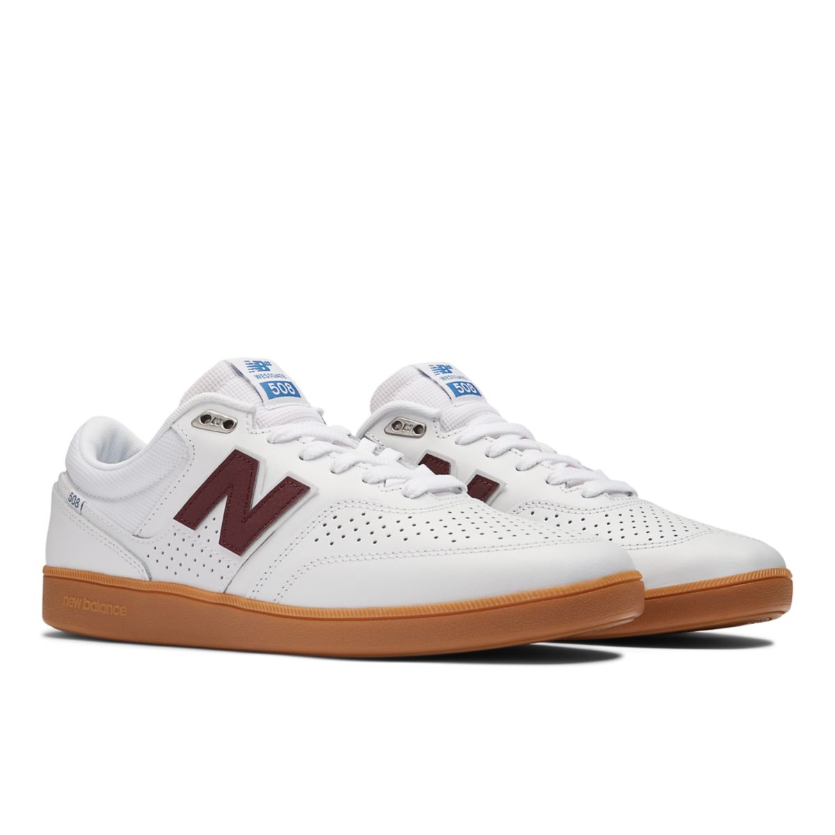 New Balance NB Numeric Brandon Westgate 508 White / NB Burgundy (NM508V1-45843)