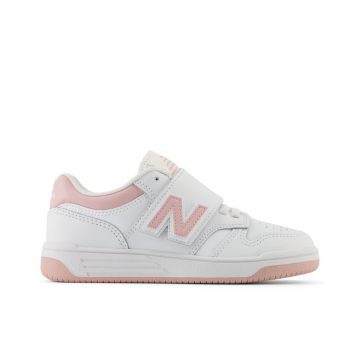 New Balance 480 HOOK & LOOP White / Orb Pink (PHB480V1-44970)