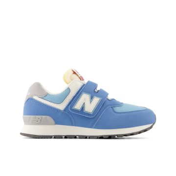New Balance 574 HOOK & LOOP Blue Laguna / White (PV574V1-44801)