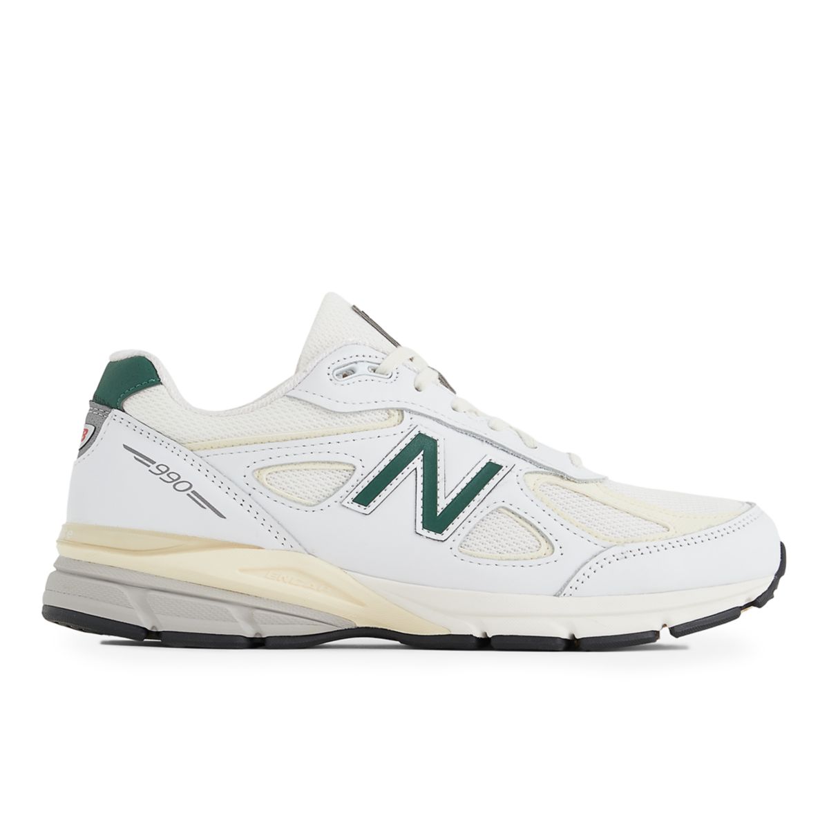 New Balance Made in USA 990v4 Calcium / Forest Green (U990V4-46974)