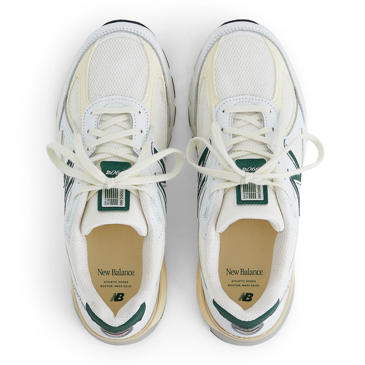 New Balance Made in USA 990v4 Calcium / Forest Green (U990V4-46974)