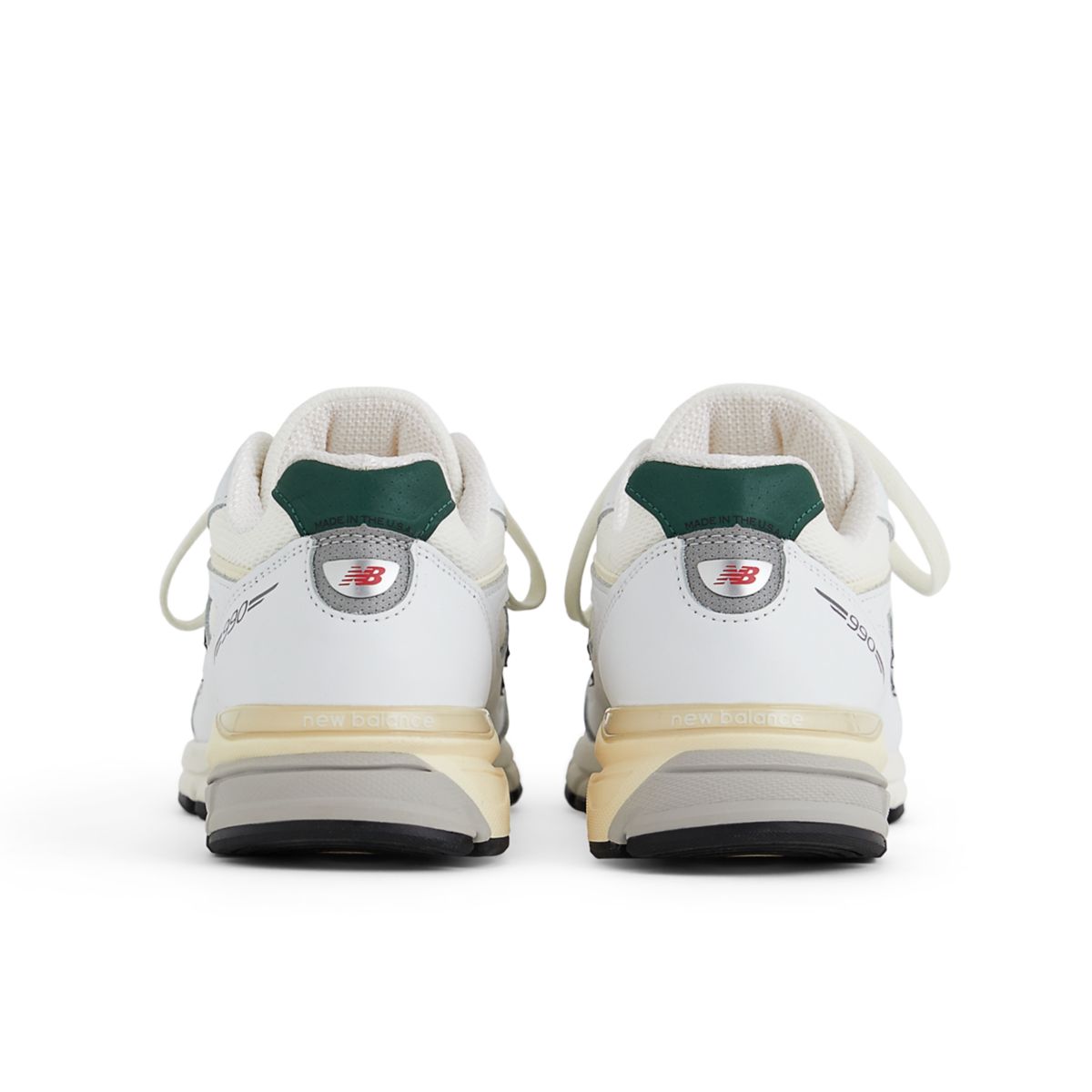 New Balance Made in USA 990v4 Calcium / Forest Green (U990V4-46974)