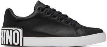 Moschino Black Maxi Logo Sneakers (MB15402G1F GA0)