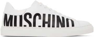 Moschino White Logo Sneakers (MB15012G1F GA0)