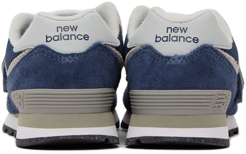 New Balance Kids Navy 574 Core Hook & Loop Little Kids Sneakers (PV574EVN)