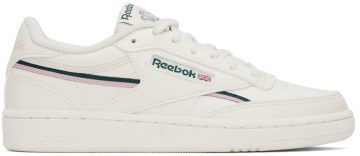 Reebok Club C 85 Vegan Schoenen Chalk / Pink Glow / Forest Green