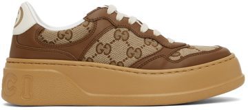 Gucci Beige & Brown GG Sneakers (676092 UPG20)