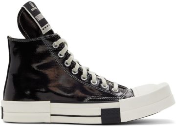 Rick Owens Drkshdw Black Converse Edition Turbodrk Chuck 70 Hi Sneakers (DC01BX291 A01R0)