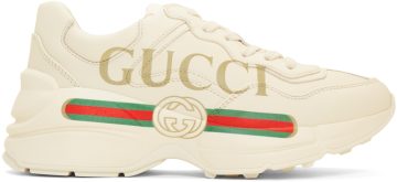 Gucci Off-White Vintage Logo Rhyton Sneakers (528892 DRW00)