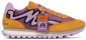 Marc Jacobs Purple & Orange ‘The Jogger’ Sneakers (M9002244)