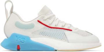 Y-3 White & Blue Orisan Sneakers (GW8653)