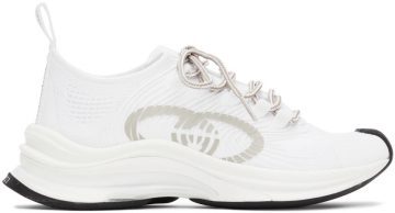 Gucci White Run Low-Top Sneakers (680902 USM10)
