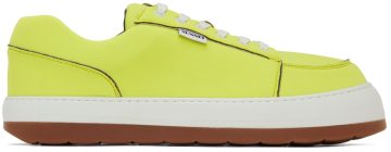 Sunnei Yellow Neoprene Dreamy Low-Top Sneakers (MSHOXSNK002)