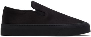 The Row Black Marie H Low-Top Sneakers (F1179-W326)