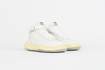 Maison Mihara Yasuhiro Wayne OG Sole Leather High-Top “Bone/Ecru / Light Grey” (A09FW729-WHT)