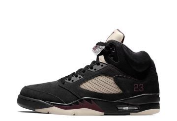 Air Jordan x A Ma ManiÃ©re 5 Retro Black (FD1330-001)
