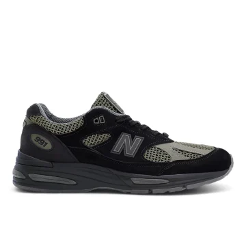 Stone Island x New Balance 991v2 ‘Black Olive’ – Made in UK (U991SD2)
