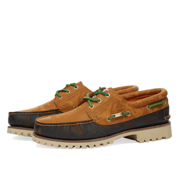 Timberland x BAPE Authentic 3 Eye Lug Shoe Wheat Chocolate (x BAPE Authentic 3 Eye Lug Shoe)