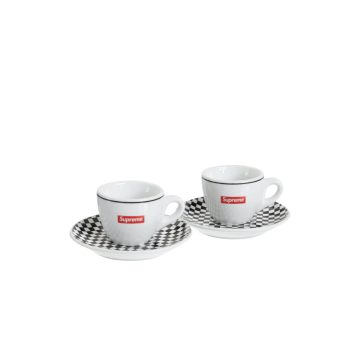 Supreme IPA Porcellane Aosta Espresso Set (Set of 2) Black (SS22) (SS22)