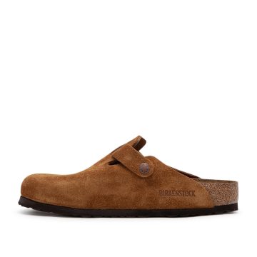 Birkenstock Boston Soft Footbed Suede Leather (Brown)
