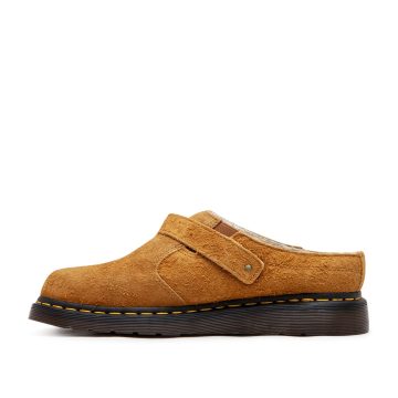Dr. Martens Isham Faux Shearling Lined Suede Mules (Brown)
