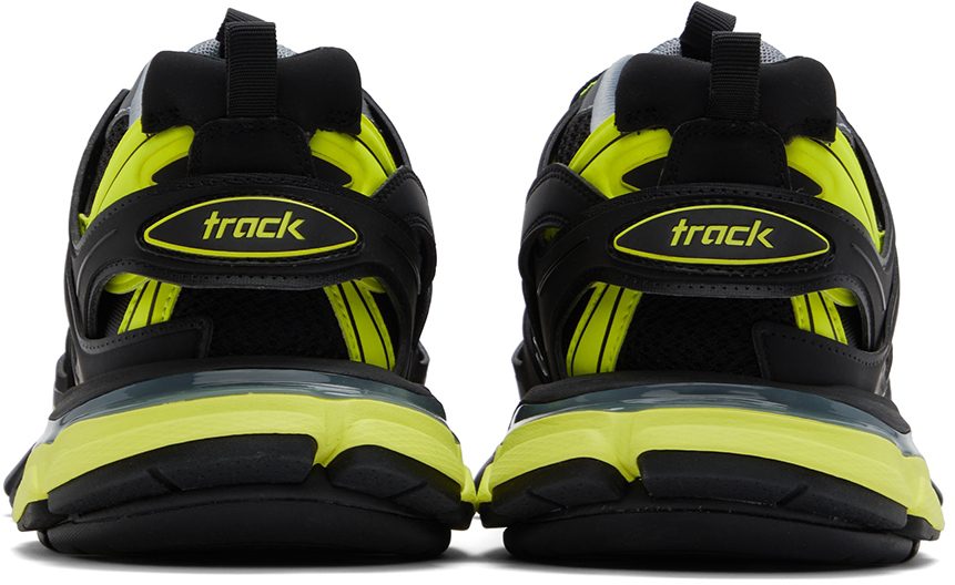 Balenciaga Black & Yellow Track Sneakers (542023-W3AC6-1175)