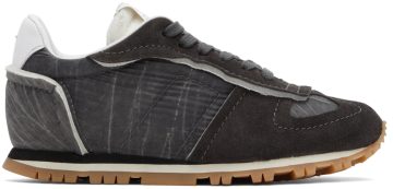 Maison Margiela Gray Retro Runners Sneakers (S58WS0186 P4714)