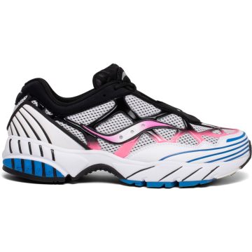 Saucony Grid Web (White / Black / Pink / Blue)