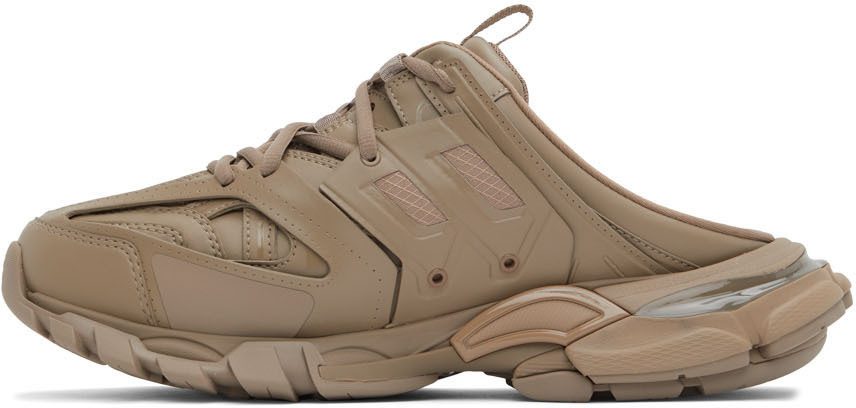 Balenciaga Taupe Track Mules (653814-W2FA6-9710)