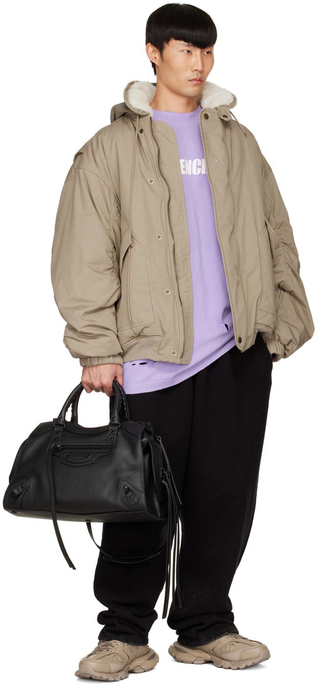 Balenciaga Taupe Track Mules (653814-W2FA6-9710)