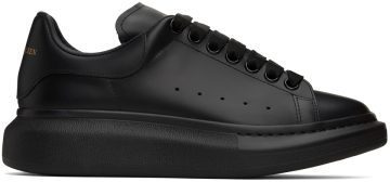 Alexander McQueen Black Oversized Sneakers (553761WHGP0)
