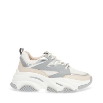 Steve Madden Progressive Silver/White