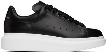Alexander McQueen Black Oversized Sneakers (553770WHGP0)