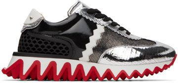 Christian Louboutin Black & Silver Loubishark CMA3 VERSION MULTI (3220815)