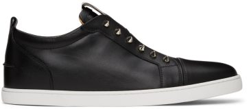 Christian Louboutin Black F.A.V Fique A Vontade Flat BK01 BLACK (3200465)
