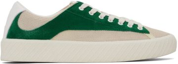 BY FAR Green & Off-White Suede Rodina GRG Greige Green (22CRROAGRGU)