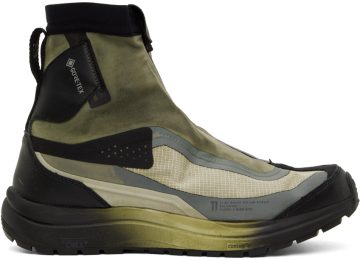 11 by Boris Bidjan Saberi Khaki & Black Salomon Edition Bamba 2 GTX High WEHR GRÜN (254 11xS)