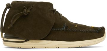Visvim Suede FBT Lhamo-Folk OLIVE (0121202002005)
