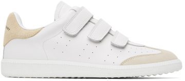Isabel Marant White & Beige Leather Beth Low 23EC ECRU (21HBK0048-21H008N)
