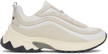MSGM White & Beige Minimal Runner 01 WHITE (3140MS2020 014 01)