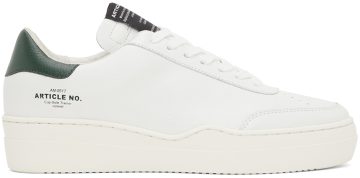 Article No. White & Green 0517 Low-Top WHITE/VIRDI (0517-02-01)