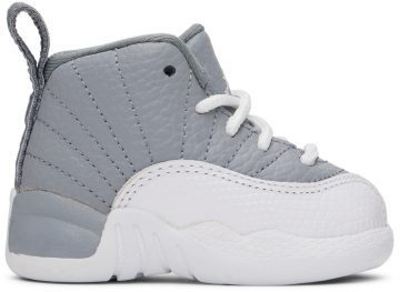 Nike Jordan Baby Gray & White Jordan 12 Retro STEALTH/WHITE-COOL G (850000-015)