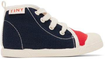 TINYCOTTONS Baby Navy Color Block Navy/Deep Red KB1 (AW22-362)