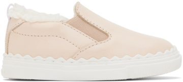 Chloé Baby Pink Faux-Shearling 45K Pink (C09035)